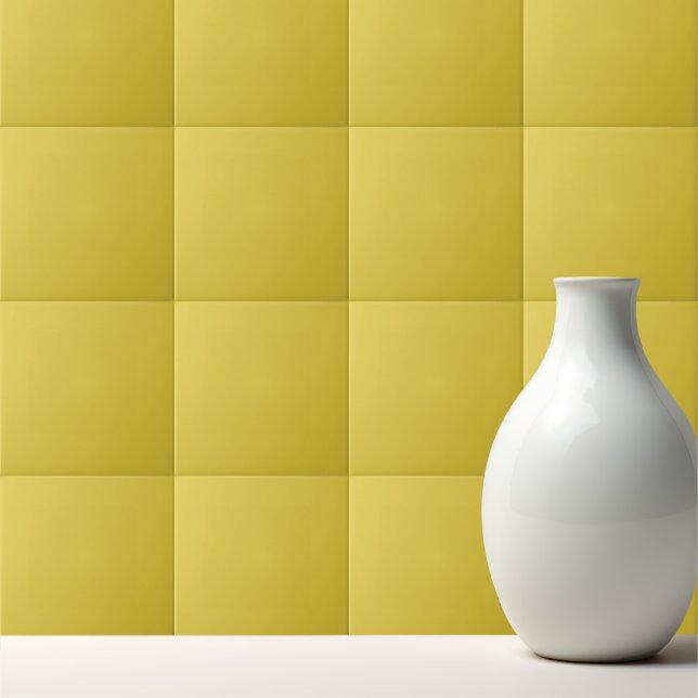 Carreau Couleur solide jaune poussiéreux (Créateur téléchargé)