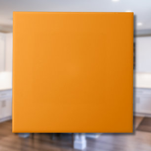 Carreau Couleur solide mandarine Classique Élégant