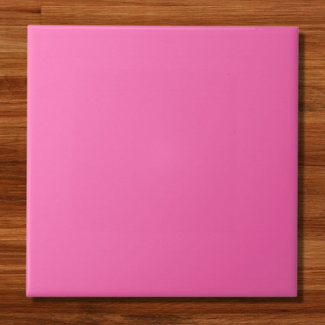 Carreau Couleur solide rose chaud (Créateur téléchargé)