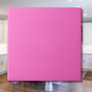 Carreau Couleur solide rose néon   Classique   Élégant