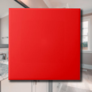 Carreau Couleur solide rouge Classique Élégant tenda