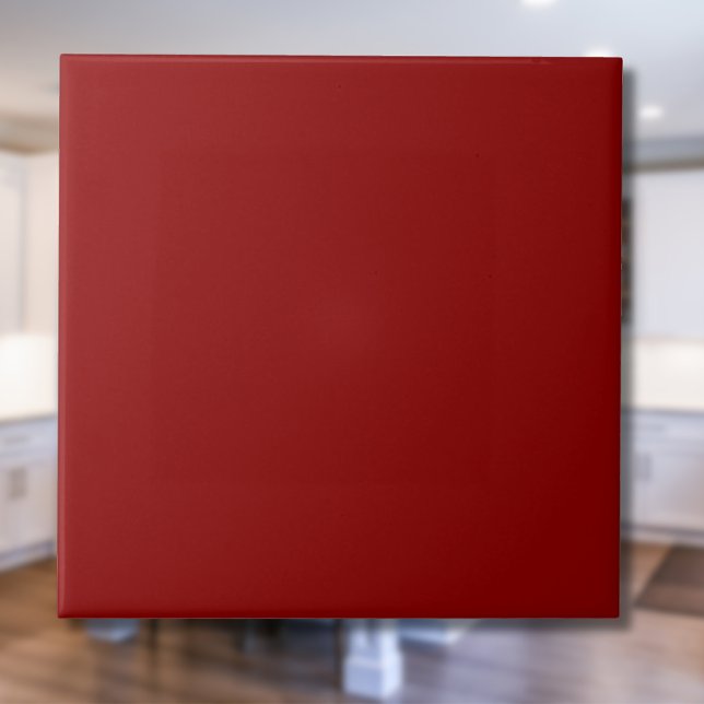 Carreau Couleur solide Velours rouge | Classique | Élégant (Créateur téléchargé)