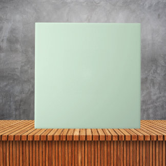 Carreau Couleur verte minimaliste Pastel Elfen #D1ECD5