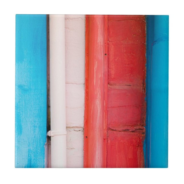 Carreau Couleurs caribéennes - abstrait (Devant)