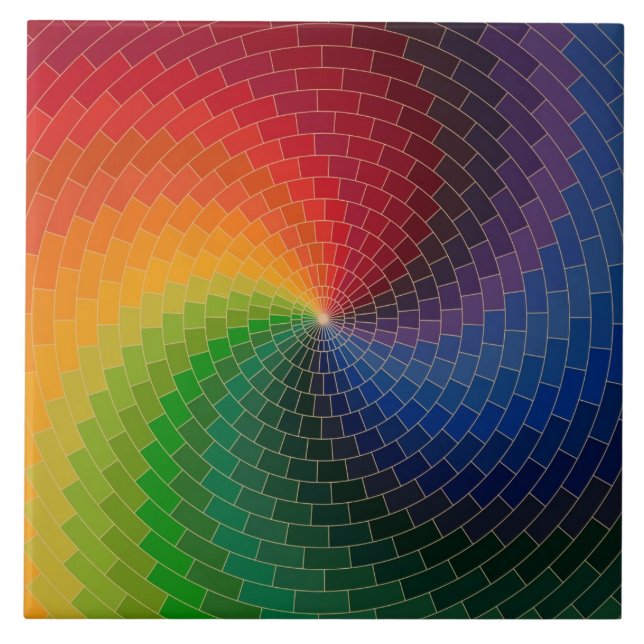 CARREAU COULEURS D'ARC-EN-CIEL (Devant)