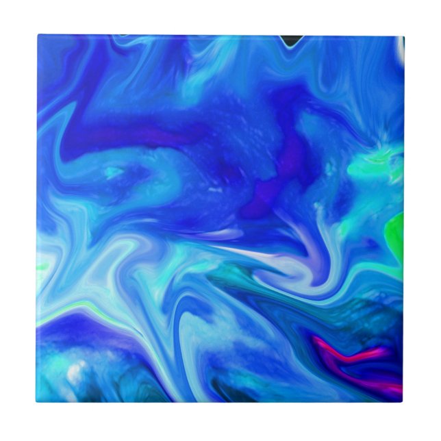 Carreau Couleurs de bleu de cobalt (Devant)