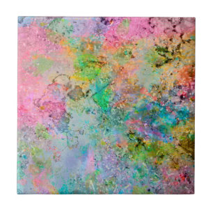 Carreau Couleurs de néon coloré cool abstrait image en mar