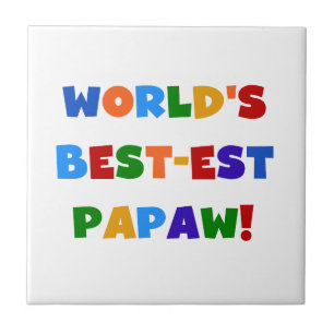 Carreau Couleurs vives Meilleures t-shirts et cadeaux Papa
