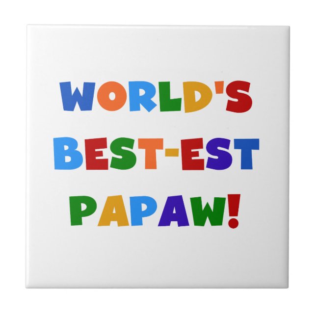 Carreau Couleurs vives Meilleures t-shirts et cadeaux Papa (Devant)