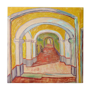 Carreau Couloir de Van Gogh Asile Jaune Art Impressionnist