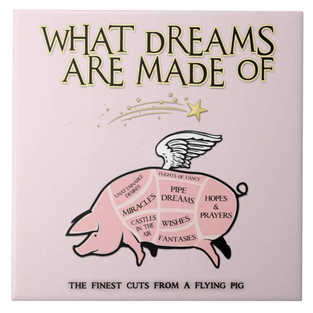 Carreau Coupes De Cochon Volantes-De Quoi Les Rêves Sont F (Devant)