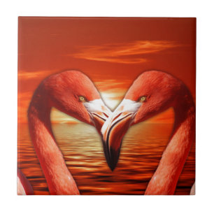 Carreau couple romantique couple rendez-vous aile oiseau o