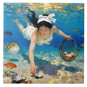 Carreau "Courant de Ryūshi" - Un portrait océanique