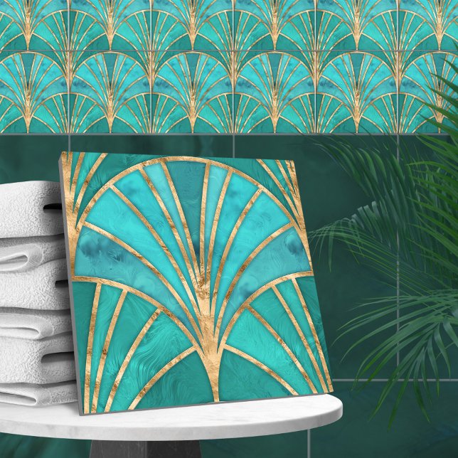 Carreau Courant des Caraïbes - Motif de coque de verre (Créateur téléchargé)