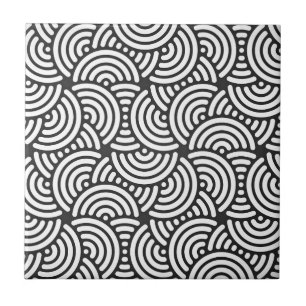 Carreau Courbe japonaise gris déco