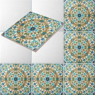 Carreau Couronne de vigne vintage William Morris
