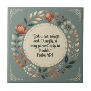 Carreau Couronne Humble Verset Biblique Personnalisable