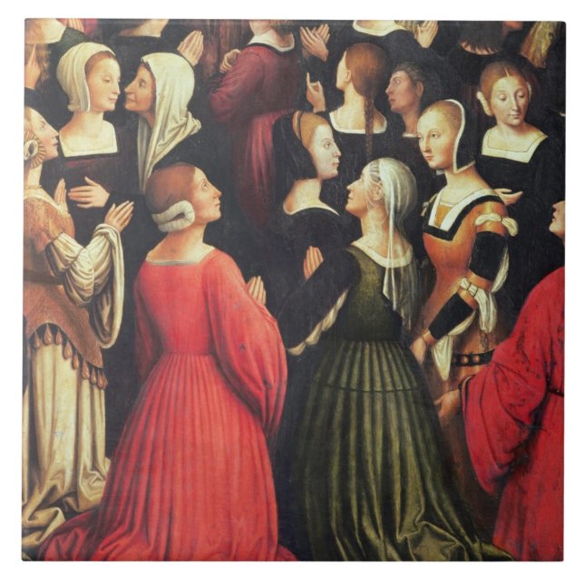 Carreau Couronnement de la Vierge, 1513 (huile sur (Devant)