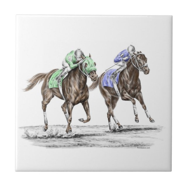 Carreau Course de chevaux à Thoroughbred (Devant)