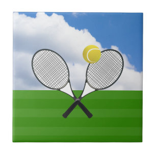 Carreau court de tennis et RACKETS DE TENNIS
