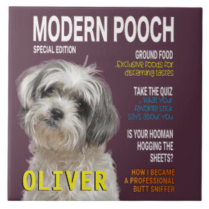 Carreau Couverture du magazine Shih Tzu Parody