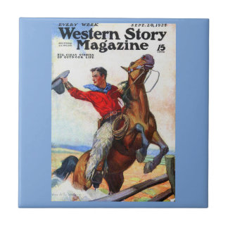 Carreau Couverture du magazine Western Story 1924