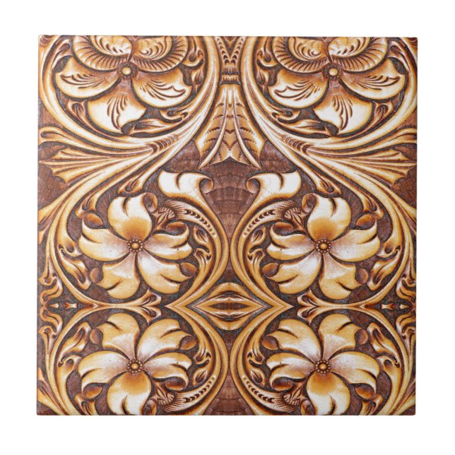 Carreau Cowboy Mode Western Pays Cuir à outils (Devant)