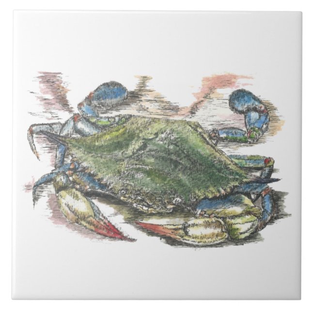 Carreau Crabe bleu (Devant)