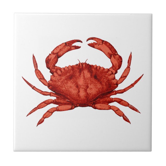 Carreau Crabe de roche rouge (Pacifique) (Devant)
