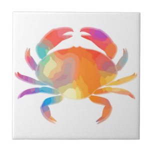 Carreau Crabe multicolore