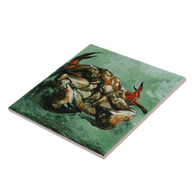 Carreau Crabe sur son dos (F605)Van Gogh Fine Art (Côté)