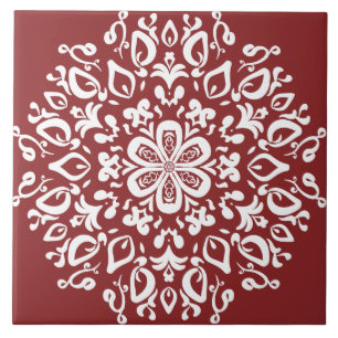 Carreau Cranberry Mandala