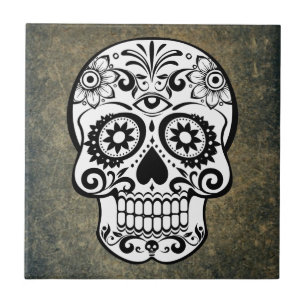 Carreau Crâne à sucre Dia De Los Muertos