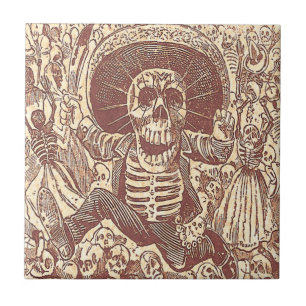 Carreau Crâne de Oaxaca, La Calavera Oaxaqueña