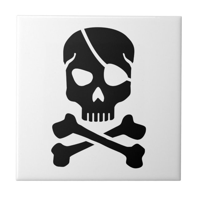 Carreau Crâne de pirate (Devant)