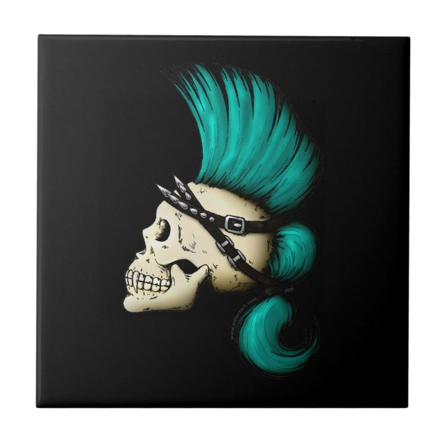 Carreau Crâne punk (Devant)