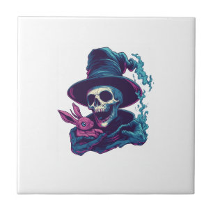 Carreau Crânes Magiques Drôles Abra-Cadabra Bones