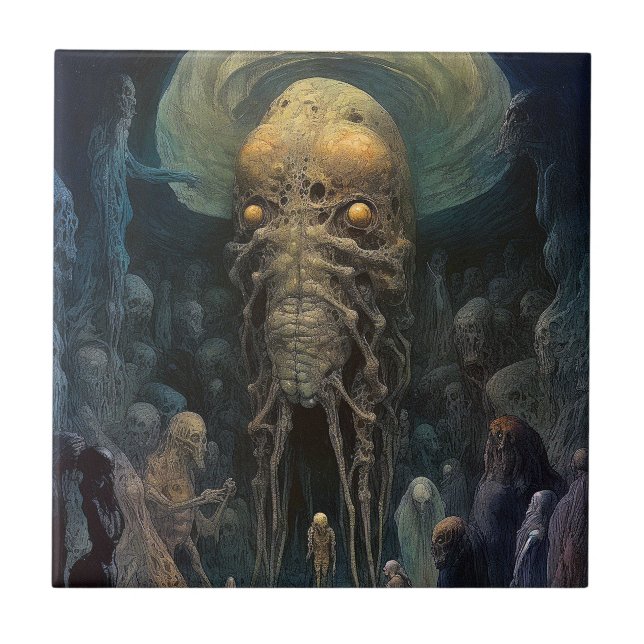 Carreau Créature du sous-monde Alien démon (Devant)