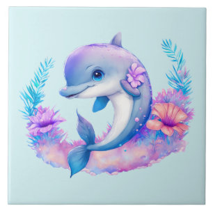 Carreau Créature Mer Dauphin Cute