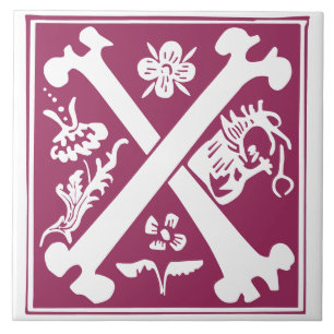 Carreau Créatures mythiques du XVIe siècle Capitale décora