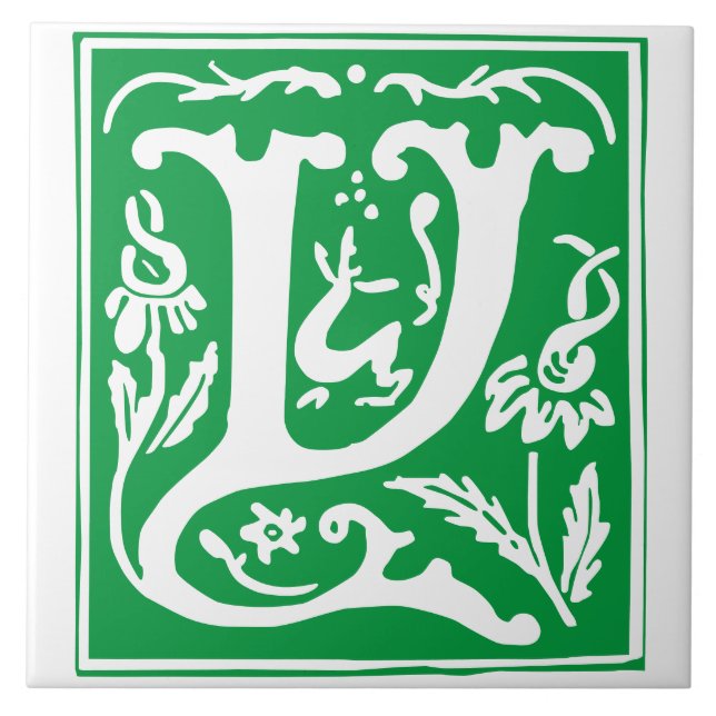 Carreau Créatures mythiques du XVIe siècle Capitale décora (Devant)