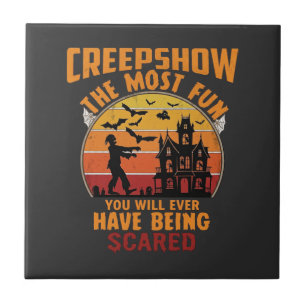 Carreau Creepshow Halloween Zombie Maison Hantée Coucher d