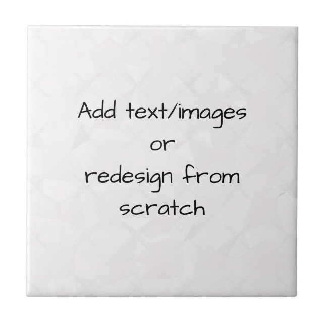 Carreau Créer votre propre Customisé (Devant)