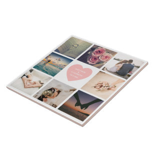 Carreau Créez votre propre photo Mariage personnalisée pou