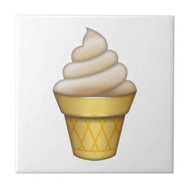 Carreau Crème glacée - Emoji (Devant)