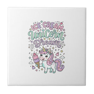 Carreau Crème Glacée Licorne Rêve de Licorne Produit Paste