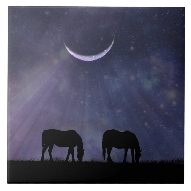 Carreau Crescent Moon et Chevaux (Devant)