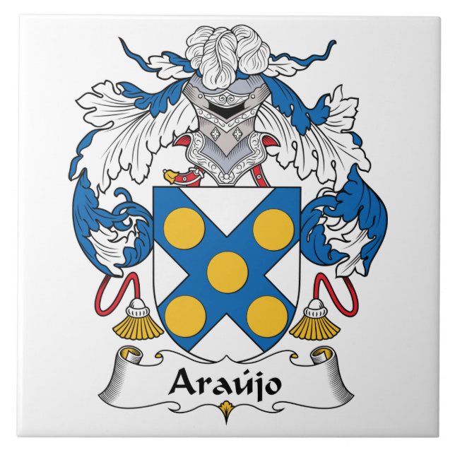 Carreau Crête de famille d'Araujo (Devant)