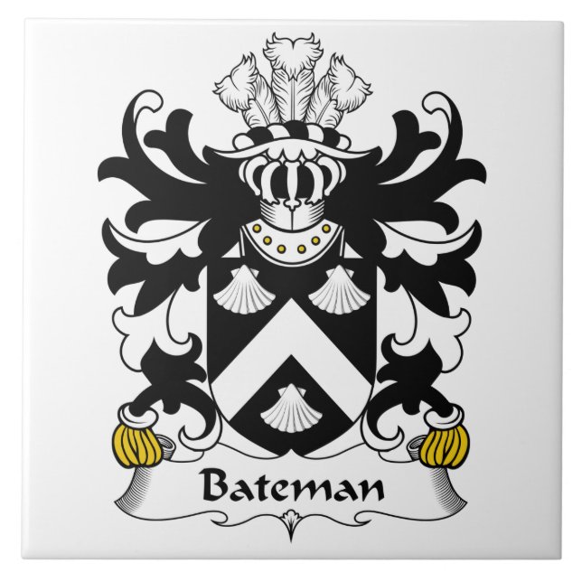 Carreau Crête de famille de Bateman (Devant)
