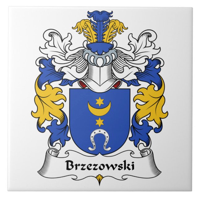 Carreau Crête de famille de Brzezowski (Devant)